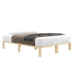 Bett Holz WEYBURN 160 x 200 cm natur