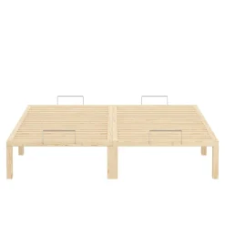 Bett Holz WEYBURN 160 x 200 cm natur