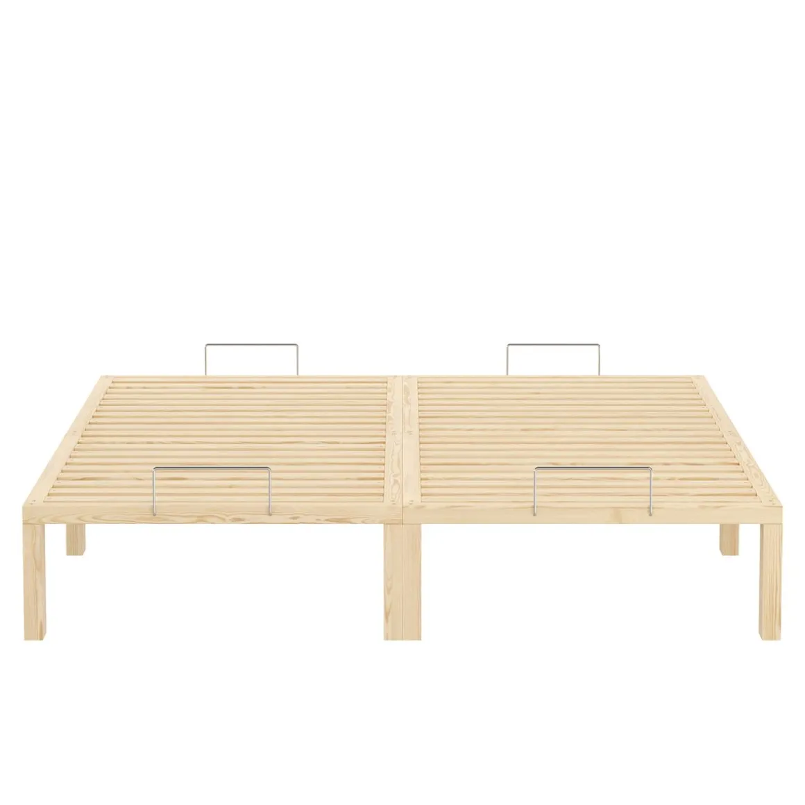 Bett Holz WEYBURN 160 x 200 cm natur