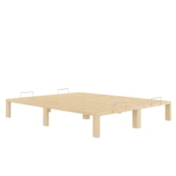 Bett Holz WEYBURN 160 x 200 cm natur
