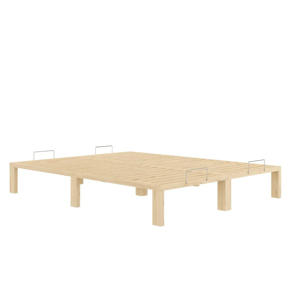 Bett Holz WEYBURN 160 x 200 cm natur