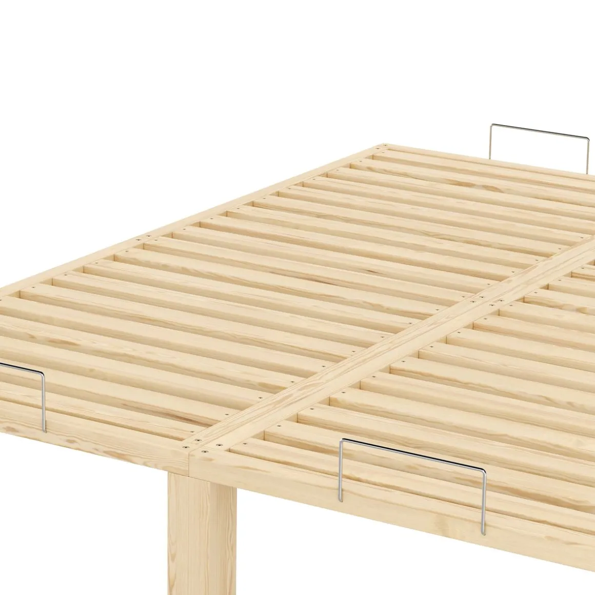 Bett Holz WEYBURN 160 x 200 cm natur