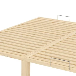 Bett Holz WEYBURN 200 x 200 cm natur