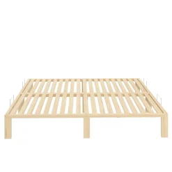 Bett Holz WEYBURN 200 x 200 cm natur