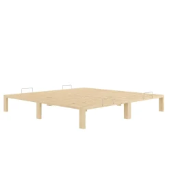 Bett Holz WEYBURN 200 x 200 cm natur