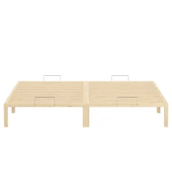 Bett Holz WEYBURN 200 x 200 cm natur