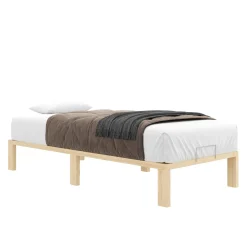 Bett Holz WEYBURN 90 x 200 cm natur