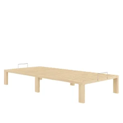 Bett Holz WEYBURN 90 x 200 cm natur