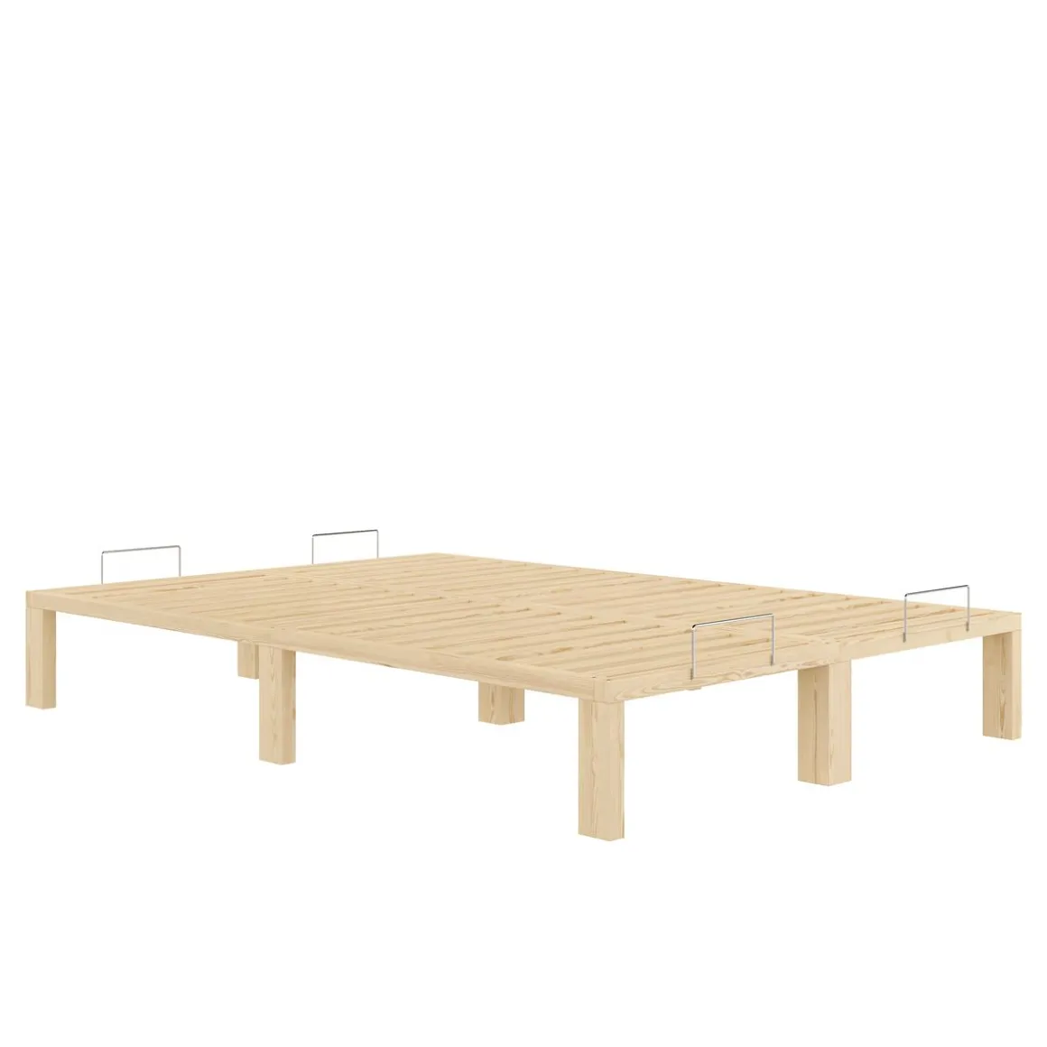 Bett Holz WEYBURN 140 x 200 cm natur