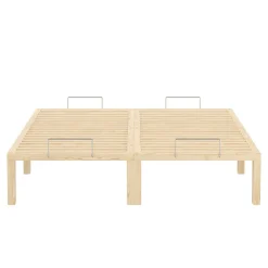 Bett Holz WEYBURN 140 x 200 cm natur