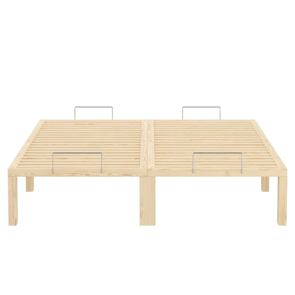 Bett Holz WEYBURN 140 x 200 cm natur