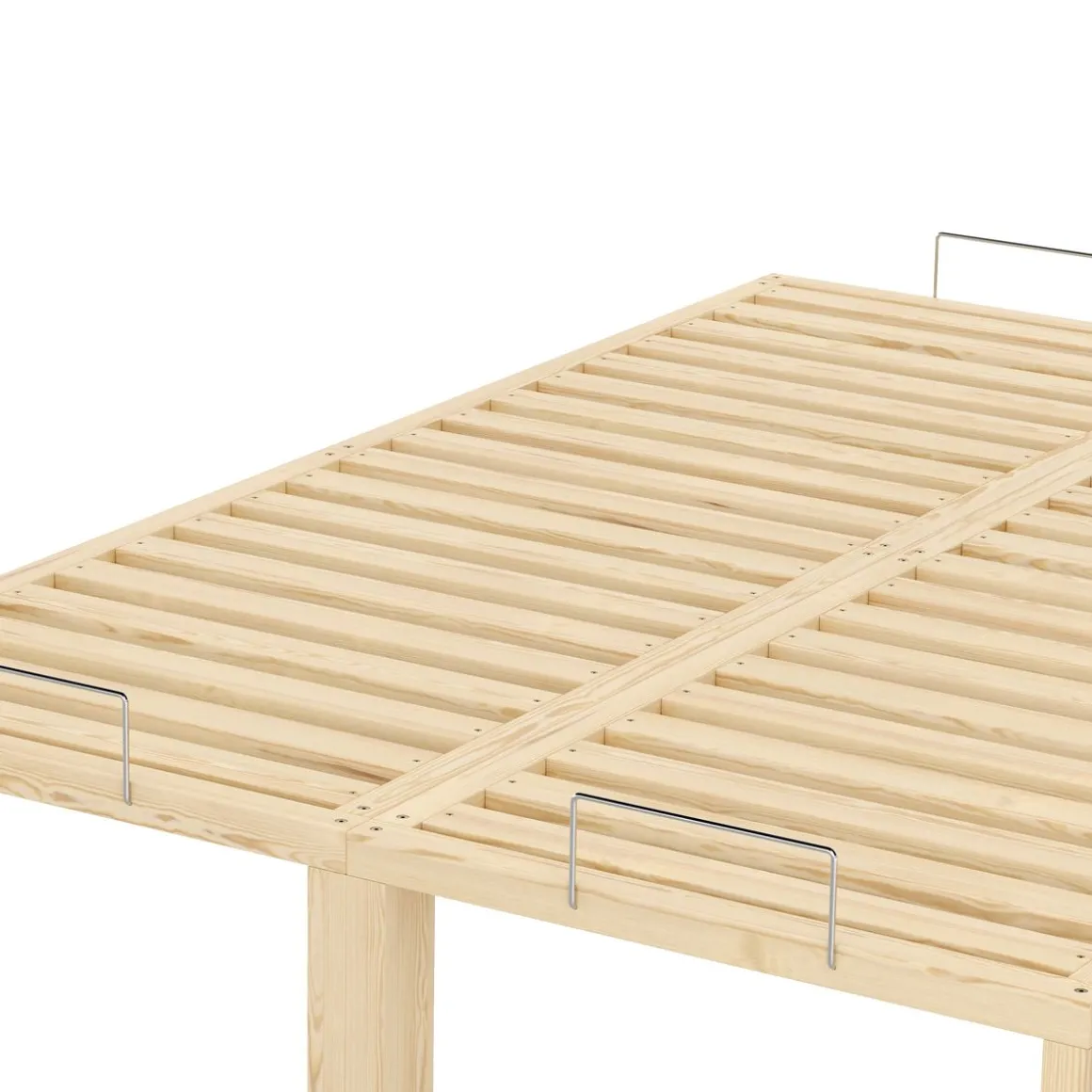 Bett Holz WEYBURN 140 x 200 cm natur