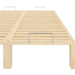 Bett Holz WEYBURN 140 x 200 cm natur