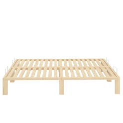 Bett Holz WEYBURN 140 x 200 cm natur