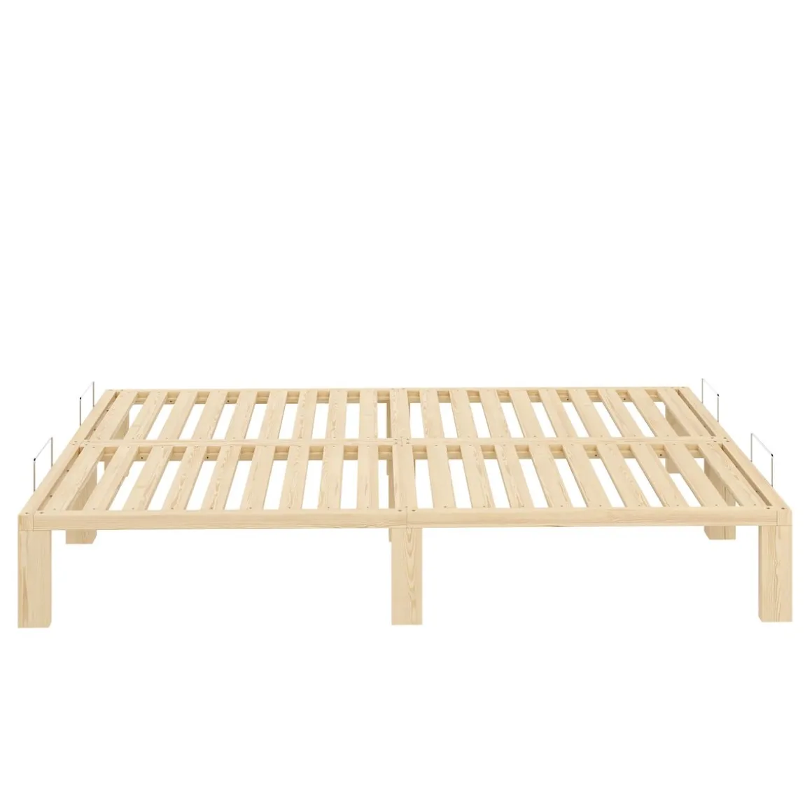 Bett Holz WEYBURN 140 x 200 cm natur