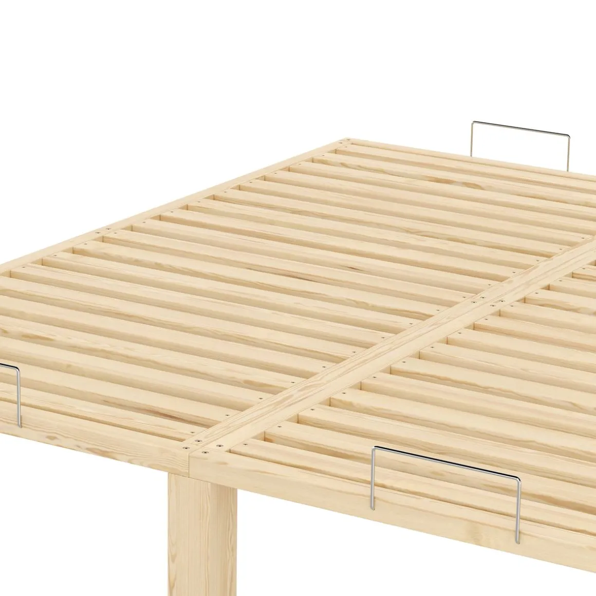 Bett Holz WEYBURN 180 x 200 cm natur