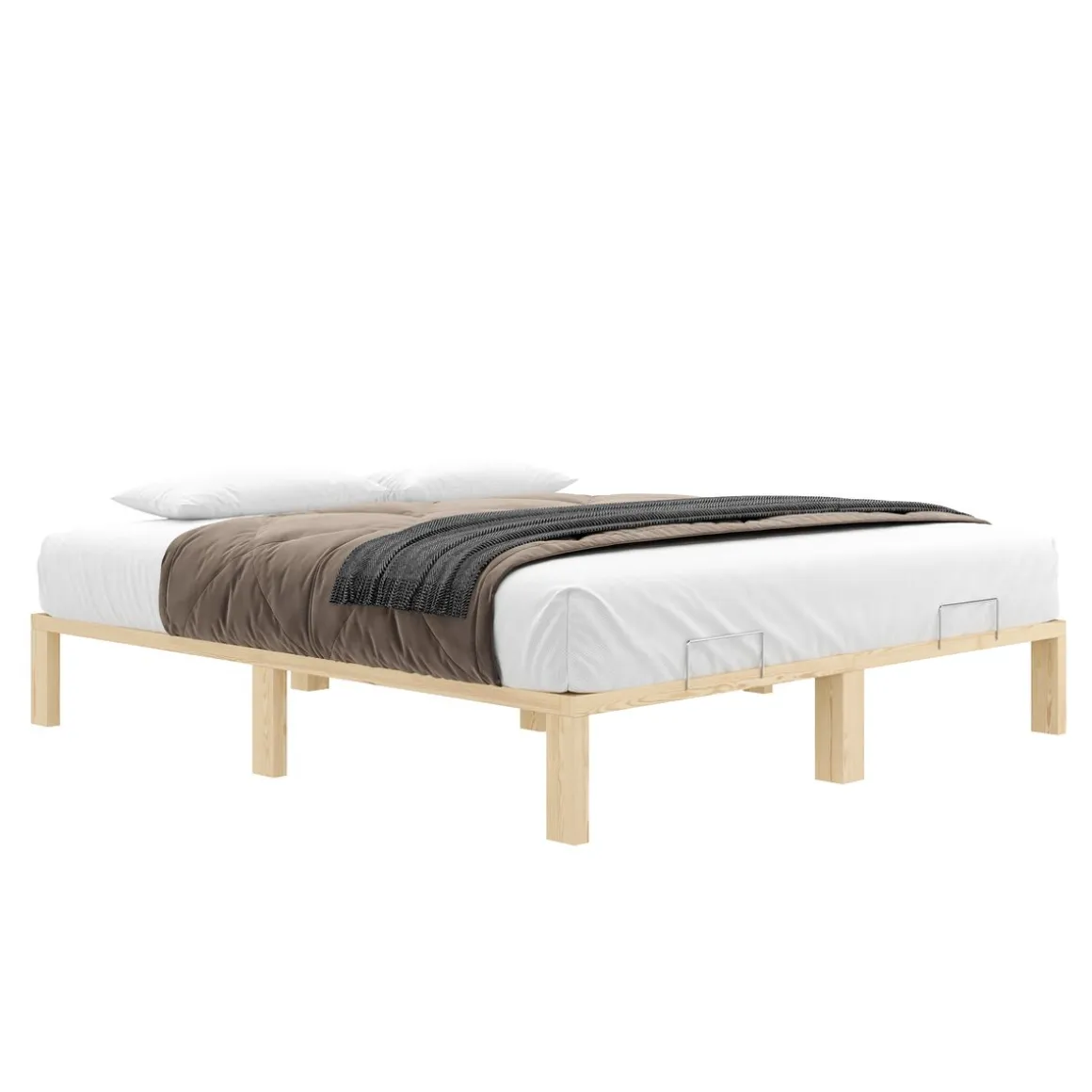 Bett Holz WEYBURN 180 x 200 cm natur