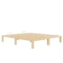 Bett Holz WEYBURN 180 x 200 cm natur