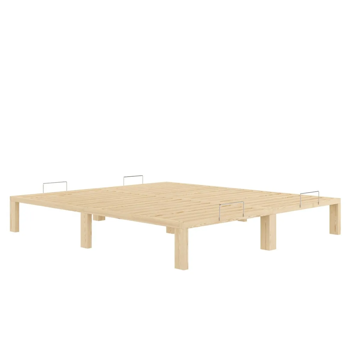 Bett Holz WEYBURN 180 x 200 cm natur