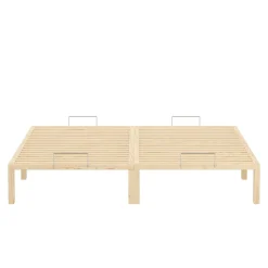 Bett Holz WEYBURN 180 x 200 cm natur