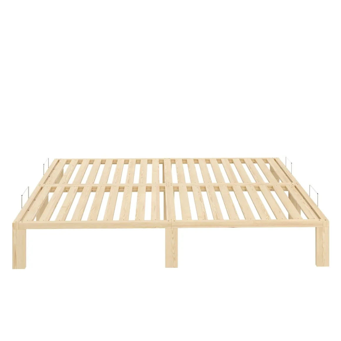 Bett Holz WEYBURN 180 x 200 cm natur