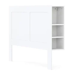 Bettkopfteil mit Stauraum 160 cm weiss
