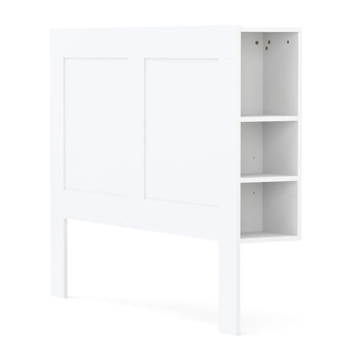 Bettkopfteil mit Stauraum 140 cm weiss