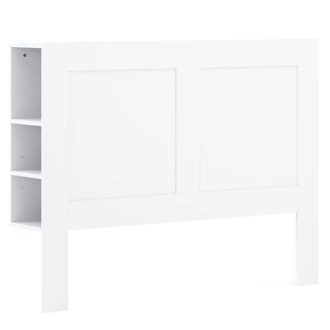 Bettkopfteil mit Stauraum 140 cm weiss