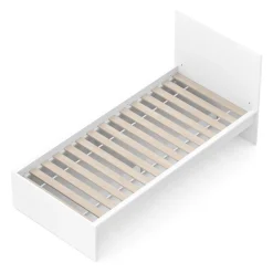 Bett mit 2 Schubladen RIGI 90 x 200 cm weiss