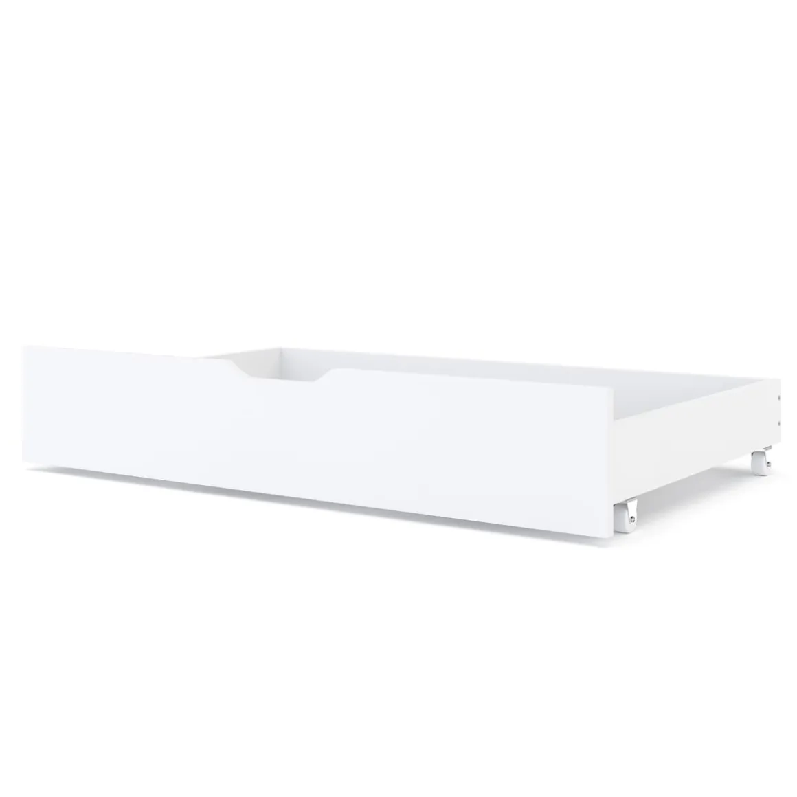 Bettschublade mit Rollen 2er Set 94 x 62 x 20 cm weiss