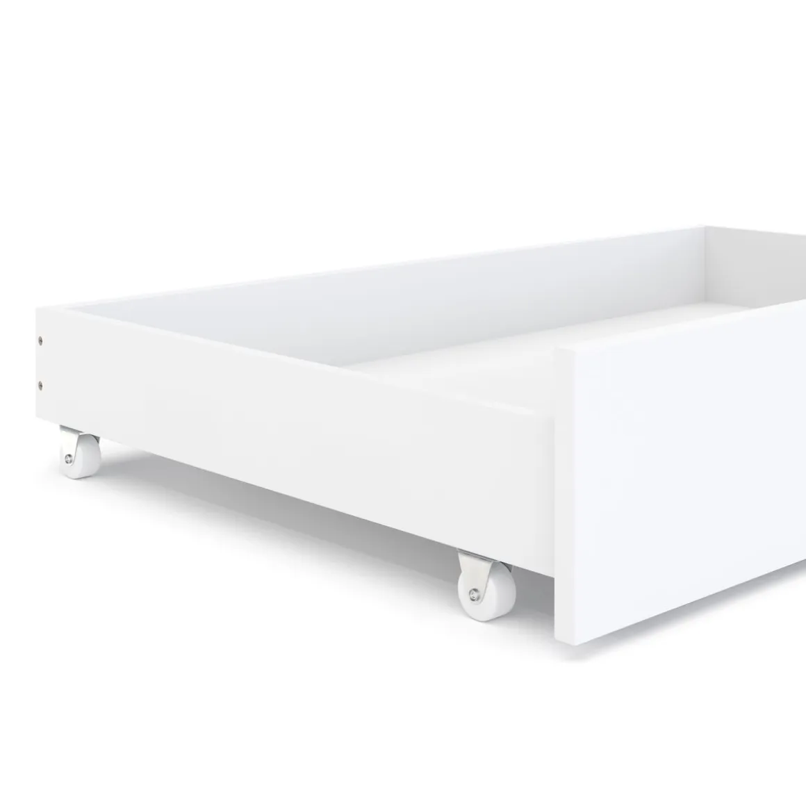 Bettschublade mit Rollen 2er Set 94 x 62 x 20 cm weiss