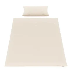 Bettwäsche Set 65 x 100 cm + 160 x 210 cm beige