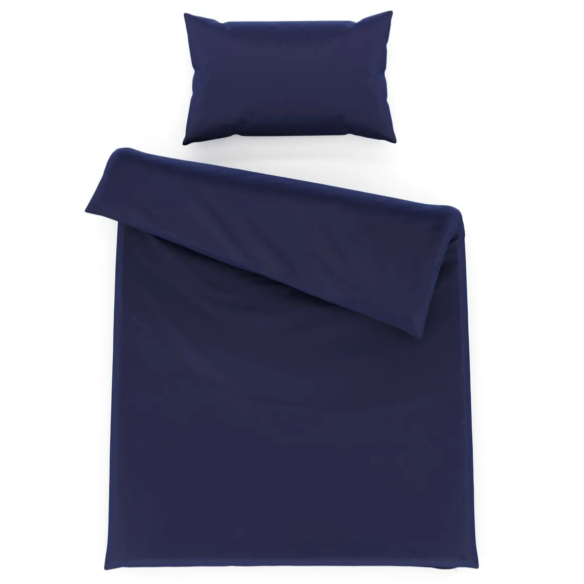 Bettwäsche Set 65 x 100 cm + 160 x 210 cm dunkelblau