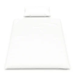 Bettwäsche Set 65 x 100 cm + 160 x 210 cm weiss