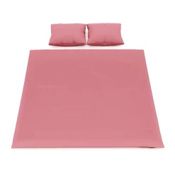 Bettwäsche 3-teilig 65 x 65 cm + 200 x 210 cm altrosa