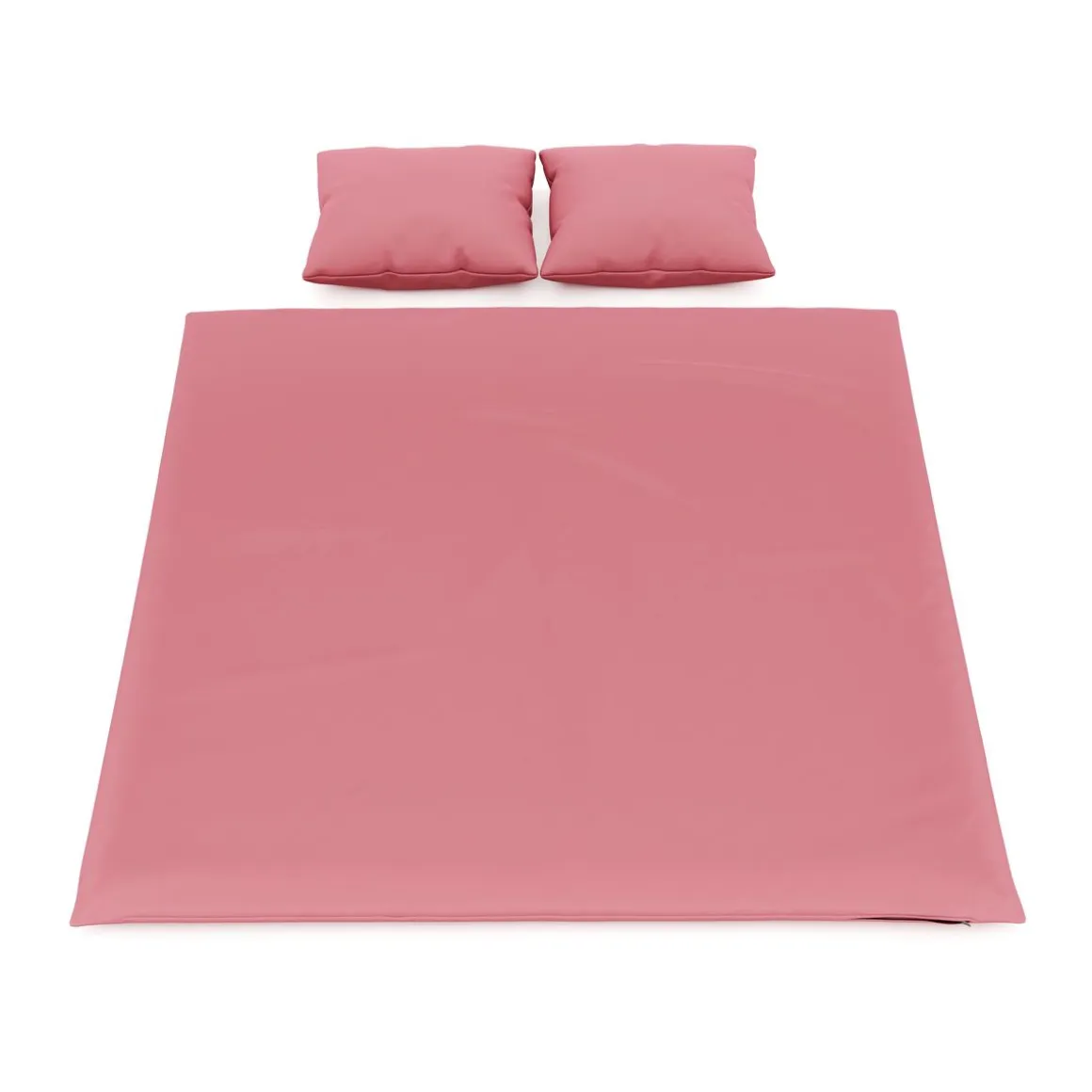 Bettwäsche 3-teilig 65 x 65 cm + 200 x 210 cm altrosa