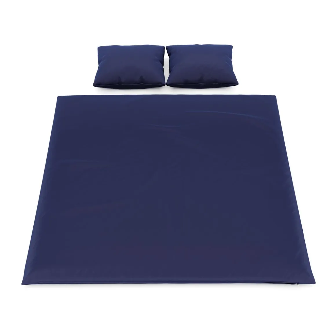 Bettwäsche 3-teilig 65 x 65 cm + 200 x 210 cm dunkelblau