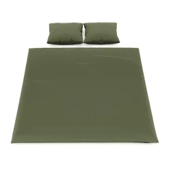 Bettwäsche 3-teilig 65 x 65 cm + 200 x 210 cm olive