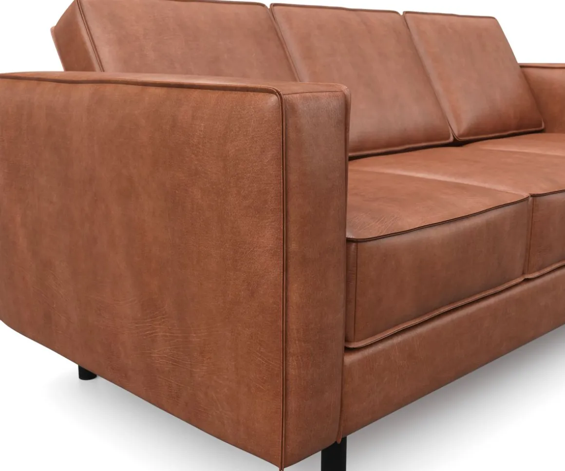 Bigsofa Leder DUKE 3-Sitzer braun