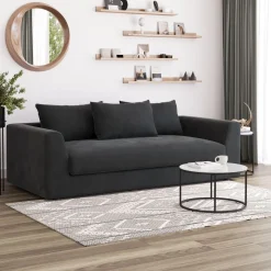 Bigsofa Samt ABBY anthrazit