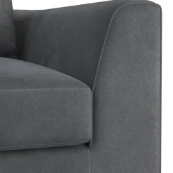 Bigsofa Samt ABBY anthrazit