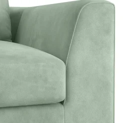 Bigsofa Samt ABBY hellgrün