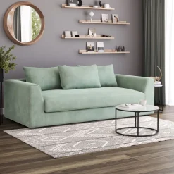 Bigsofa Samt ABBY hellgrün