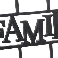 Bilderrahmen Collage FAMILY für 10 Fotos schwarz