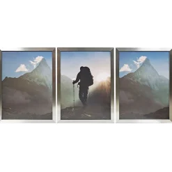 Bilderrahmen 30 x 40 cm 3er Set silber