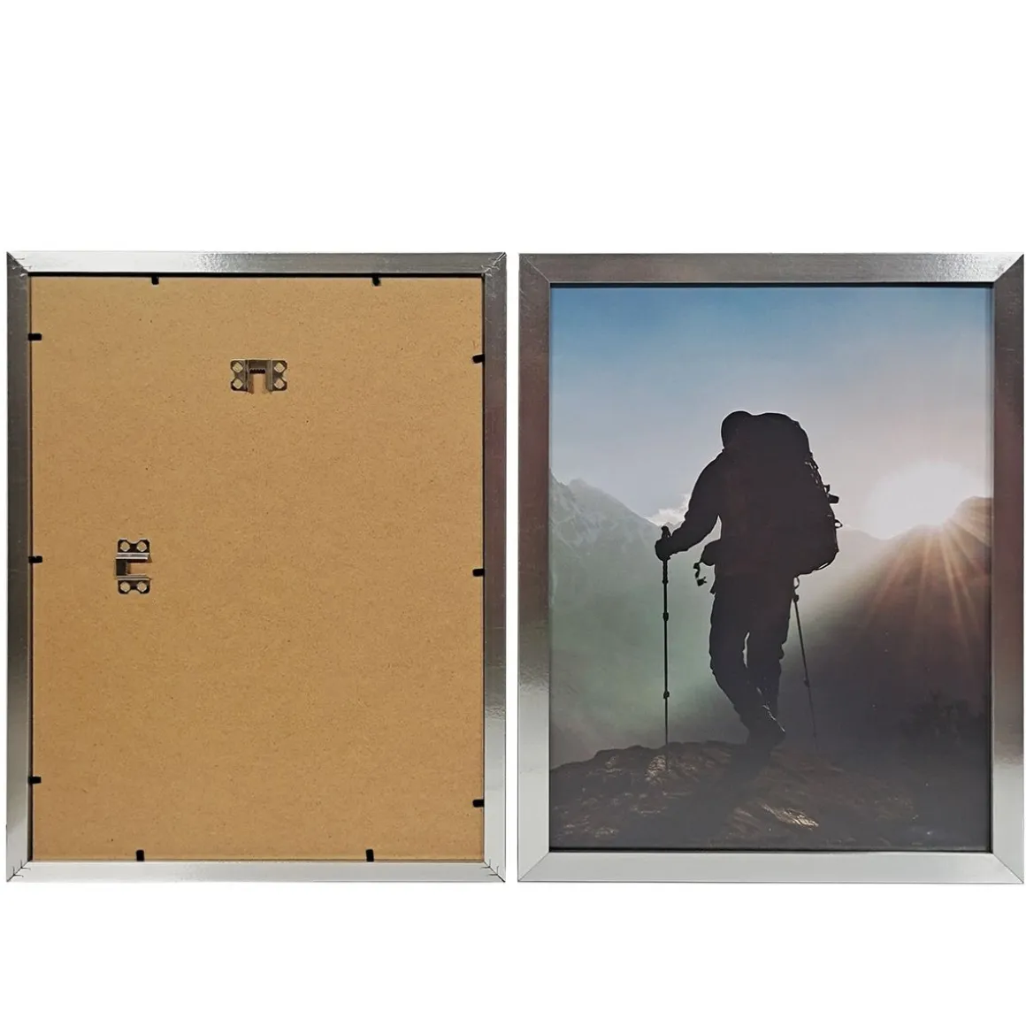 Bilderrahmen 30 x 40 cm 3er Set silber
