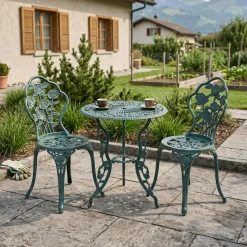 Bistroset CLEMATIS 3-teilig grün