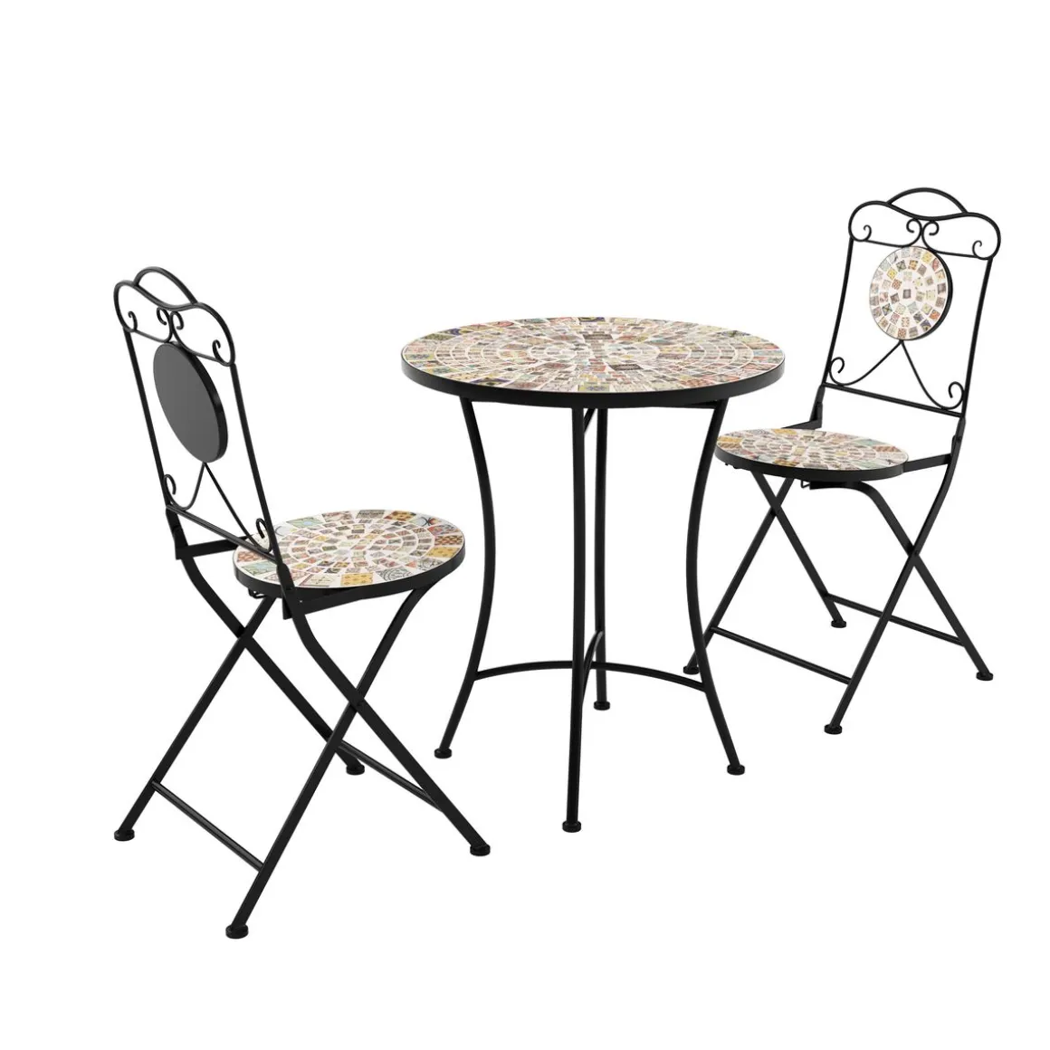 Bistroset MOSAIK 3-teilig bunt