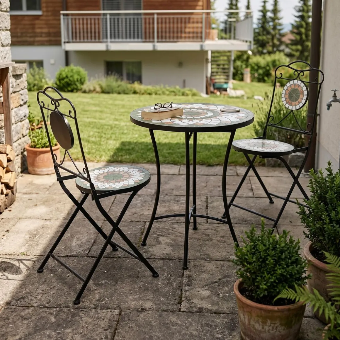 Bistroset MOSAIK 3-teilig olive