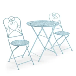Bistroset PAULINE hellblau